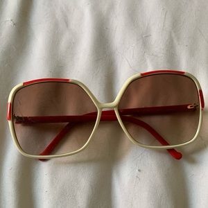 “Prada” Style Vintage Mid-Century Sunglasses